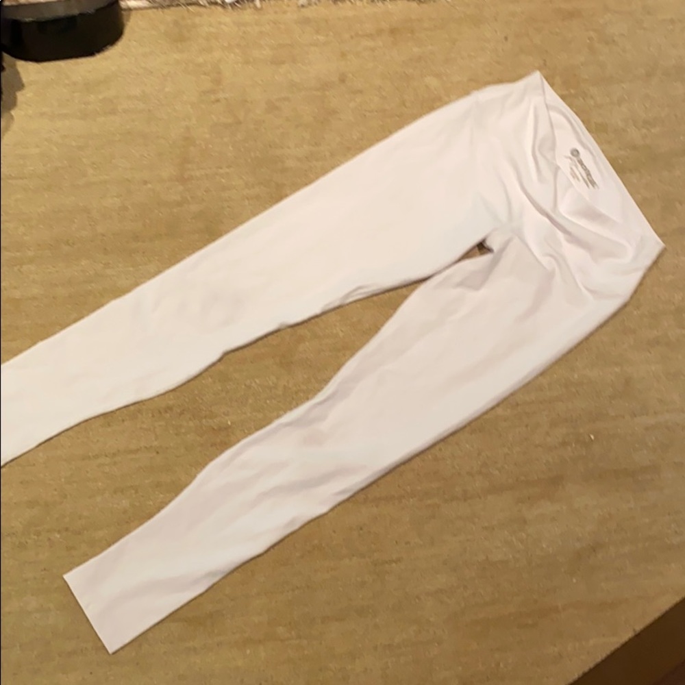 Montiel White Opaque Yoga Leggings S (4-6)